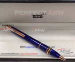 Perfect Replica Montblanc Starwalker Blue and Rose Gold Ballpoint Pen